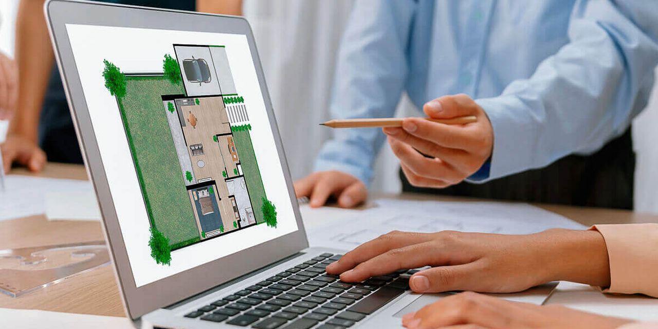Ecofriendly House Blueprint Closeup 1